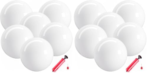 GCQJOQ 9 inch marbleized playground balls in six colors with a pump - view 2