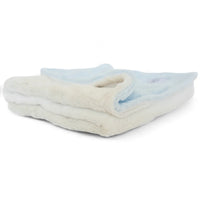 Luxury Duo Borderless Blanket - Blue/Ivory - BIG FRENCHIES