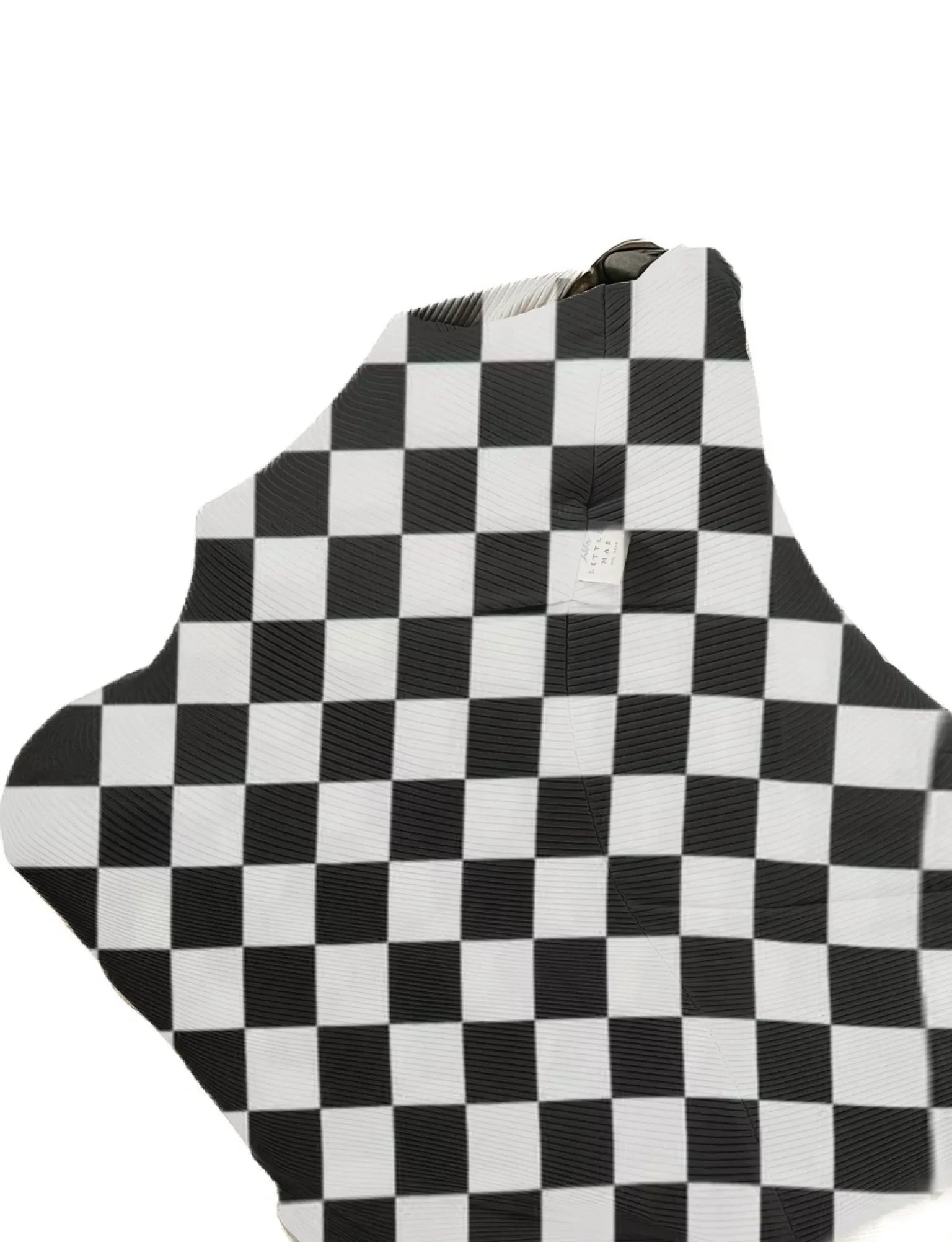 Race Black & White Checkered Carseat Cover - BIG FRENCHIES