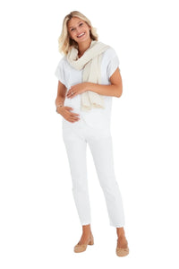 Handy Crossover Short Sleeve Cotton Maternity/Nursing Top - BIG FRENCHIES