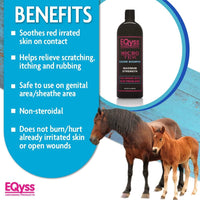 EQyss Micro-Tek Medicated Shampoo for Horses 32oz. Itch Relief Horse Grooming