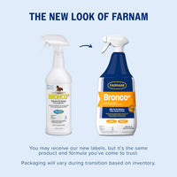 Farnam Bronco Equine Fly Spray Plus Citronella Repellent 32 oz. for Horses & Dogs 2PK