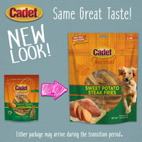 Cadet Sweet Potato Steak Fries Dog Treats 100% Real Sweet Potato 1lb