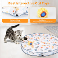 1Pc Cat Toys Ball Fast Rolling In Pouch Rechargeable Motion Activated Interactive Cat Toys For Indoor Cats Hide And Seek