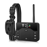 Wireless Electric Dog Fence Waterproof Pet Shock Boundary Containment System Electric Training Collar For Small Medium L