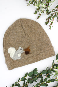 Squirrel Cashmere Hat - Baby - BIG FRENCHIES