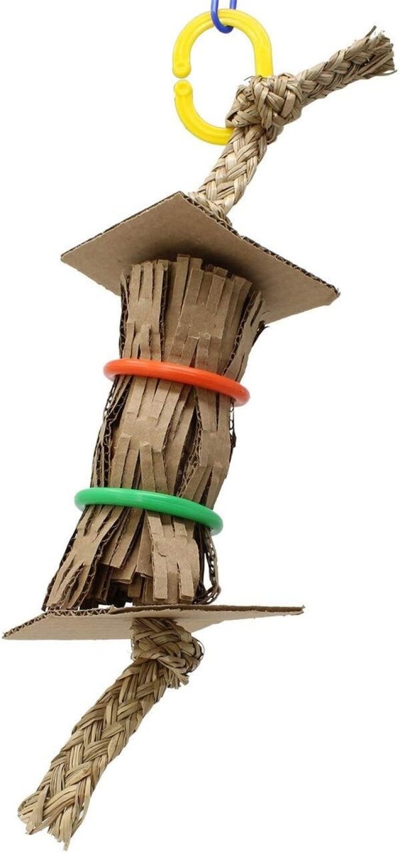 2203 Ring Roll 15" High by 4" Wide Large Parrot Shredder Cage Toy, Macaw, Amazon, Eclectus, and Similar - BIG FRENCHIES