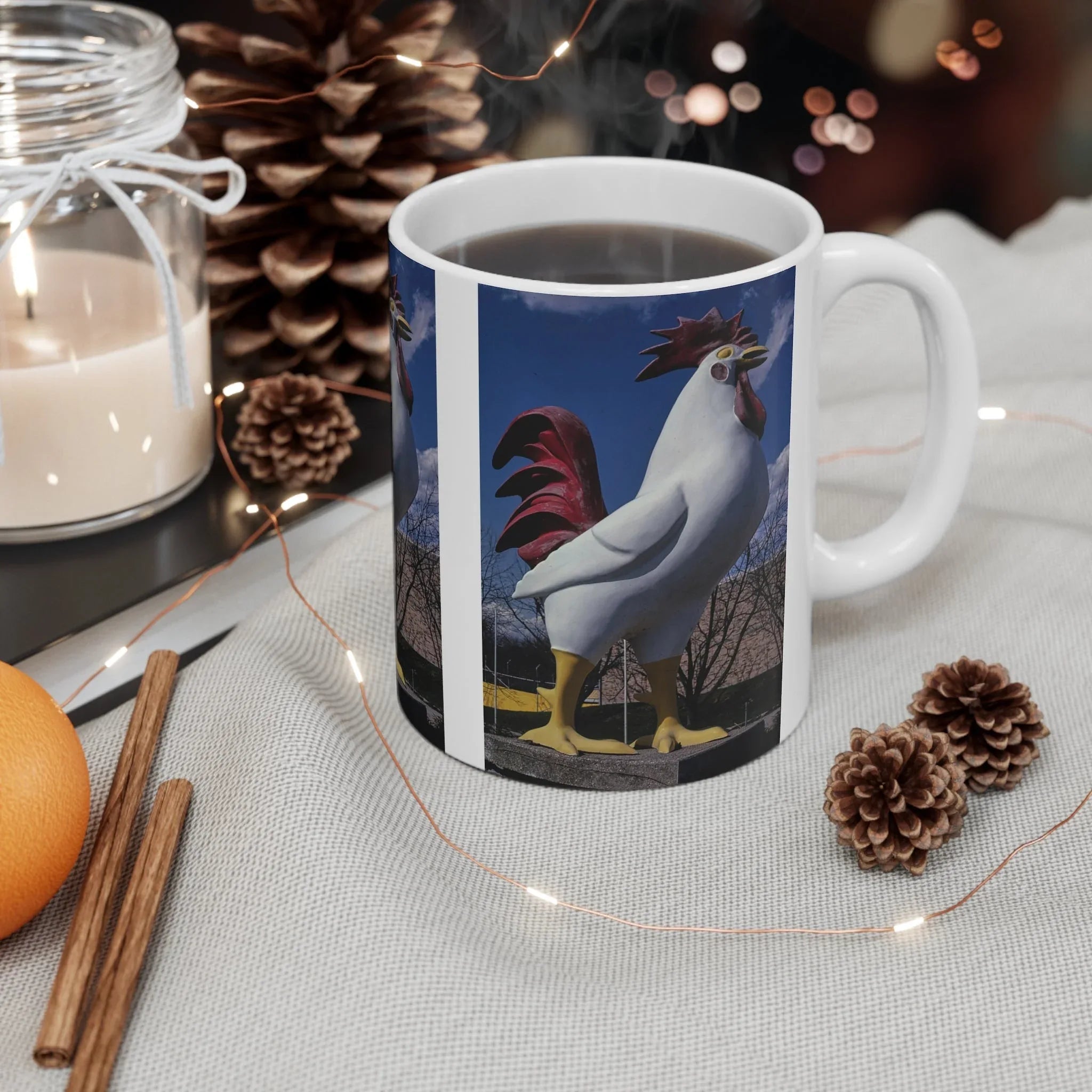 ROADSIDE MUGS - Big Chicken Ceramic Mug 11oz - BIG FRENCHIES