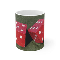 ROADSIDE MUGS - Golf Dice Ceramic Mug 11oz - BIG FRENCHIES