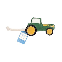 Country Living Faux Leather Green Tractor Dog Chew Toy, Durable, Safe and Non-Toxic - BIG FRENCHIES
