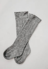 Ruffle Cotton Knee High Socks - BIG FRENCHIES