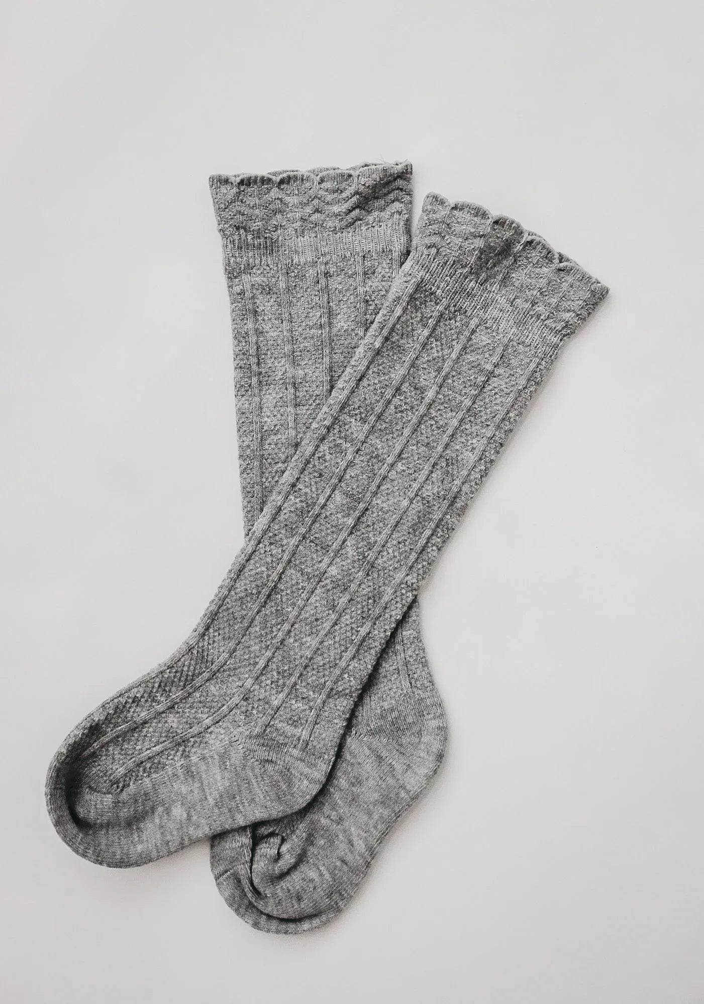 Ruffle Cotton Knee High Socks - BIG FRENCHIES