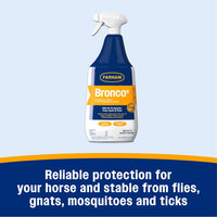 Farnam Bronco Equine Fly Spray Plus Citronella Repellent for Horses & Dogs 32 oz.