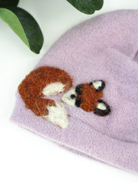 Sleeping Fox Cashmere Hat - Newborn - BIG FRENCHIES