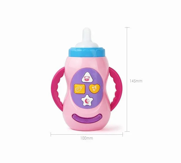 Baby Simulation Milk Bottle Toy LED Flashing Baby Bottle With Sound and Light Toys For Baby - BIG FRENCHIES