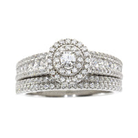 Natural Cubic Zirconia CZ SS Bridal Sterling Silver