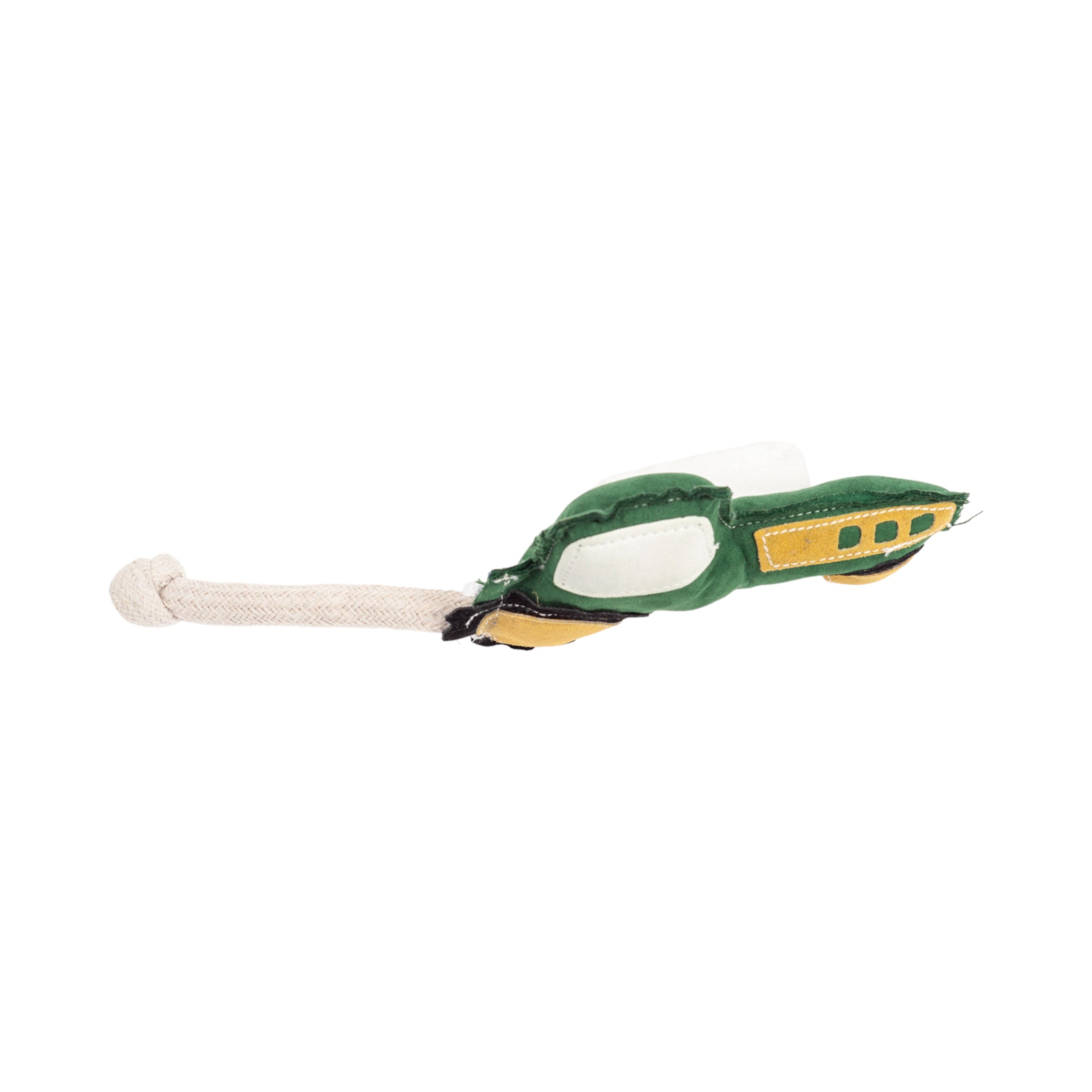 Country Living Faux Leather Green Tractor Dog Chew Toy, Durable, Safe and Non-Toxic - BIG FRENCHIES