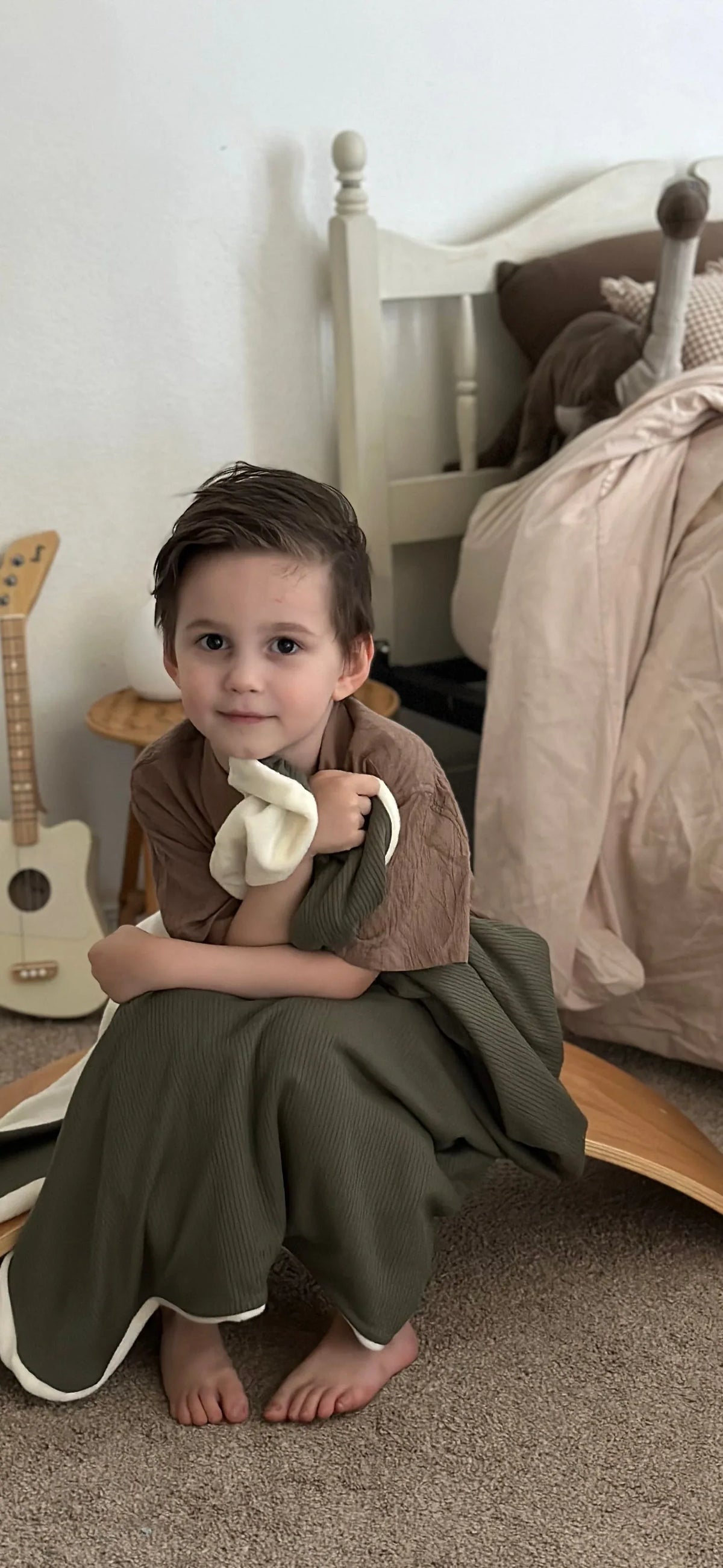 Moss Ribbed Toddler Blanket - BIG FRENCHIES