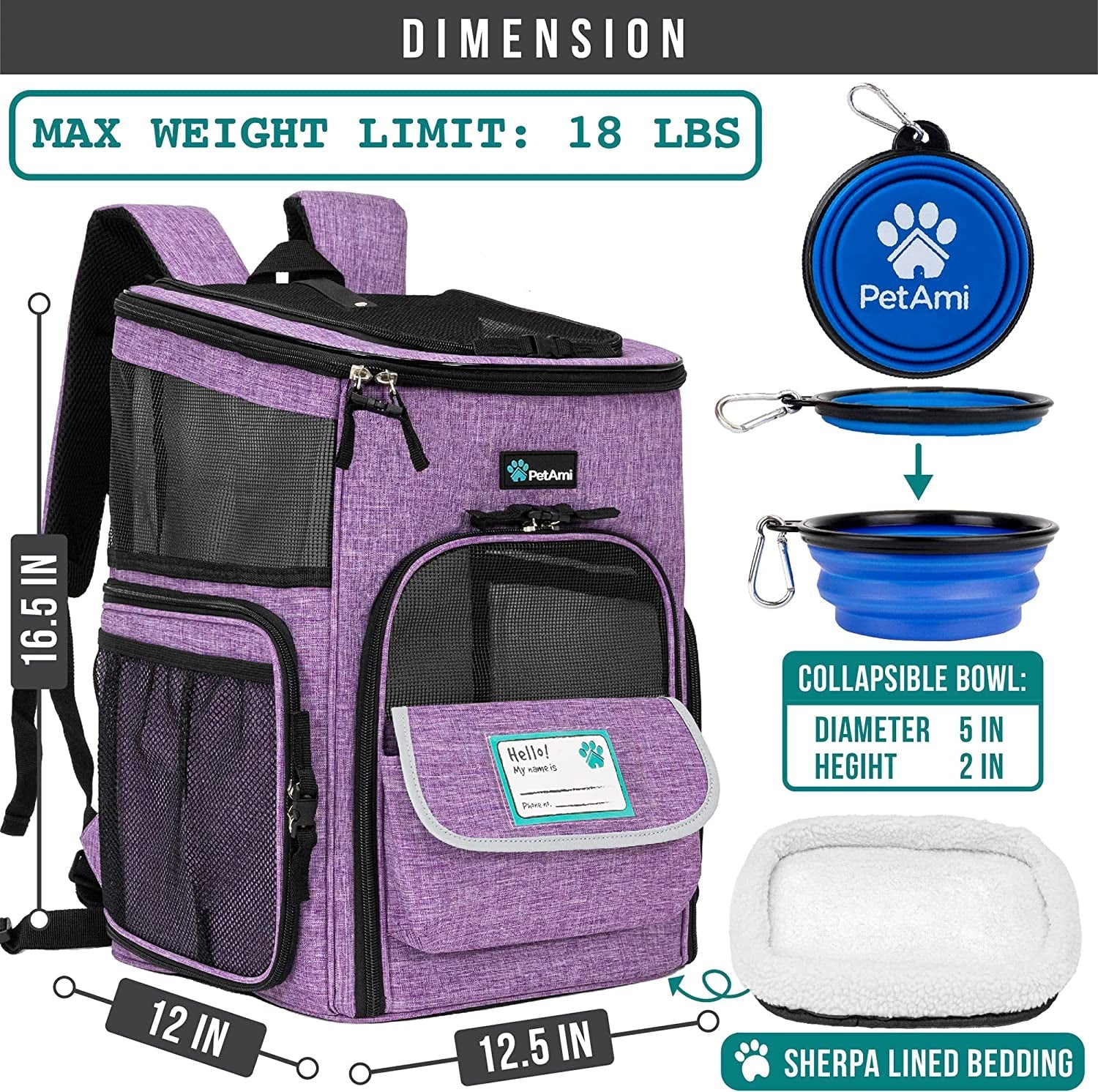 Dog and cats Backpack Carrier - BIG FRENCHIES
