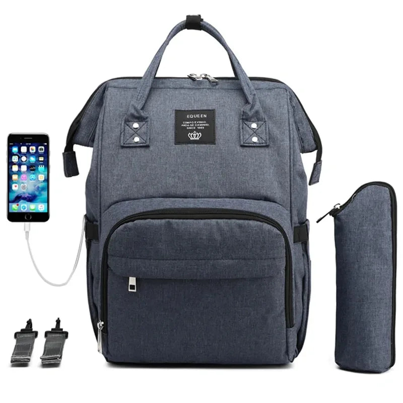 USB Diaper Baby Bag - # BAGEG11910001 - BIG FRENCHIES