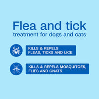 Adams Plus Pyrethrin Dip for Dogs Cats Puppies Kittens 4 oz.