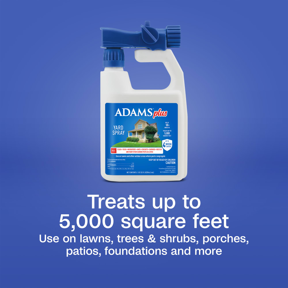 Adams Plus Yard Spray Flea Tick & Mosquito Control Hose Connector 32 oz.