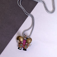Handcrafted Wooden Bot Necklace, Keychain, or Mini Decor - BIG FRENCHIES