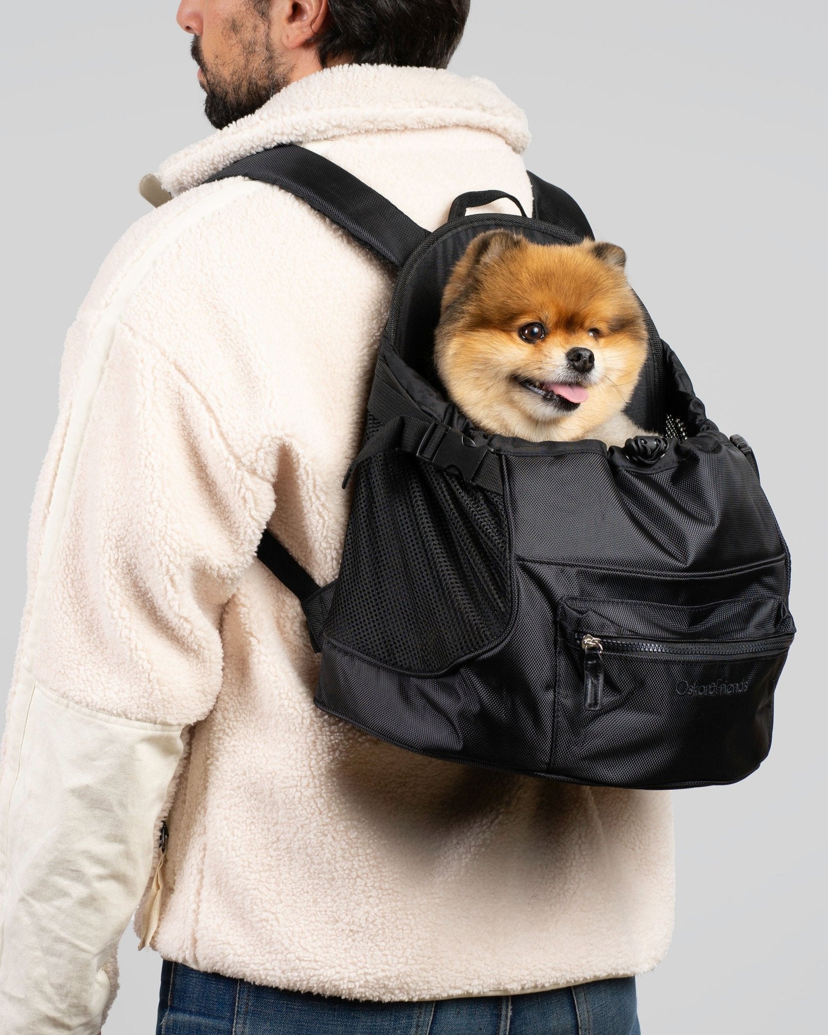 Premium All-Black Pet Backpack - BIG FRENCHIES