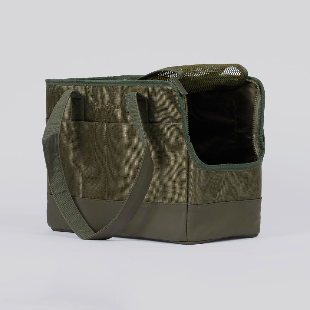Olive Green Pet Tote Bag - BIG FRENCHIES