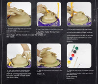 Children's Potter's Wheel Electric Toy Drawing Blank Pottery Clay Machine
