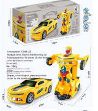 Car Deformation Robot Toy Light Music Automatic Deformation