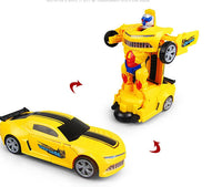 Car Deformation Robot Toy Light Music Automatic Deformation