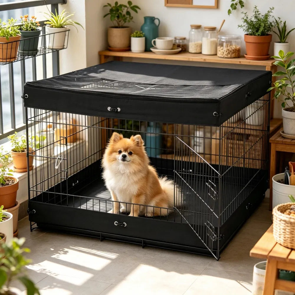 Dog House with Space-Saving for Outdoor