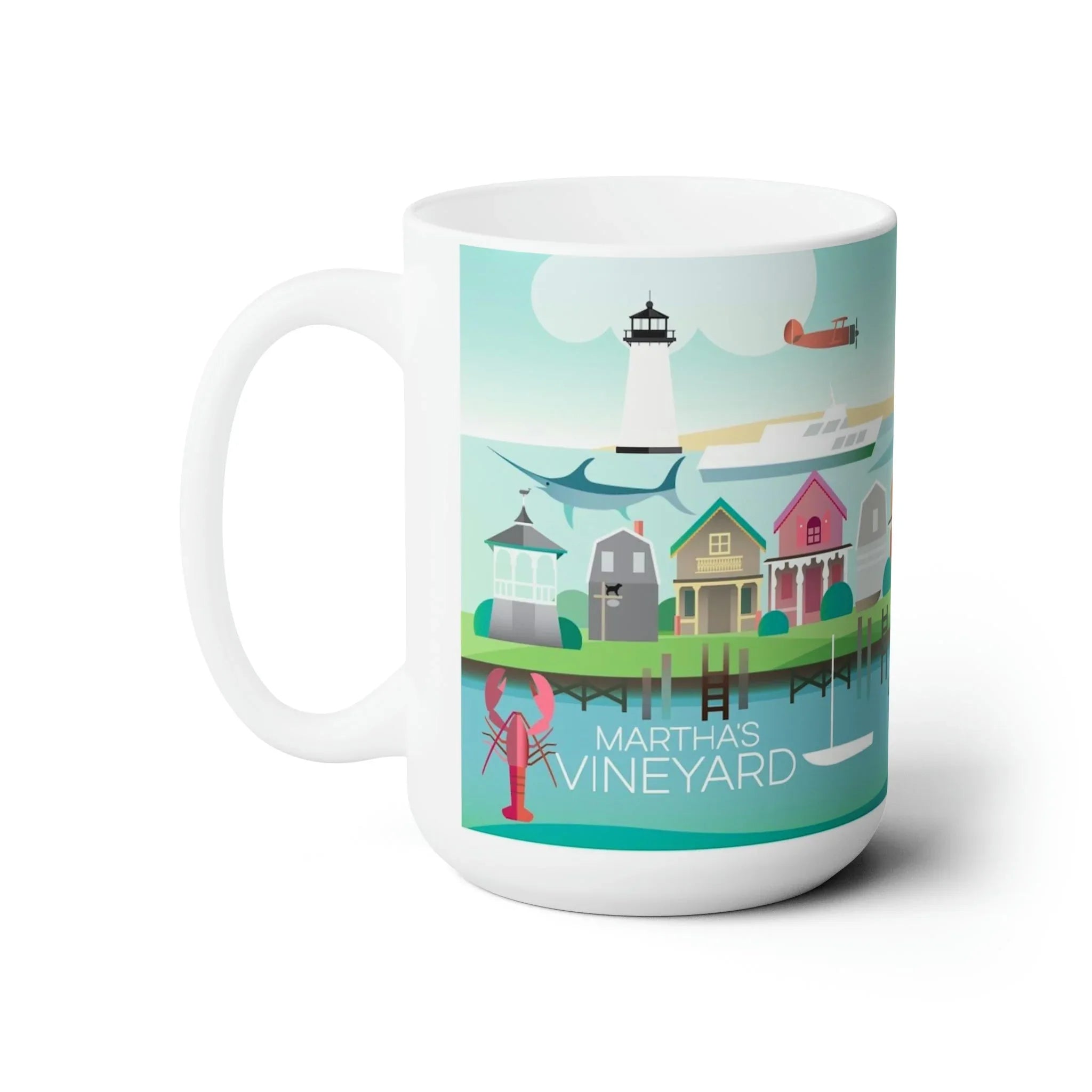 Martha's Vineyard Ceramic Mug 11oz or 15oz - BIG FRENCHIES