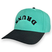 DRUNK HAT Upside Down Custom Embroidered Cap