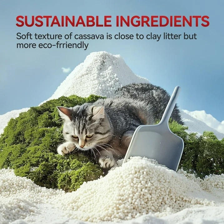 Cat Litter - Natural Cassava Grain Cat Litter, 4.5kg - BIG FRENCHIES
