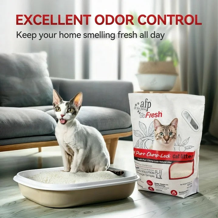 Cat Litter - Natural Cassava Grain Cat Litter, 4.5kg - BIG FRENCHIES