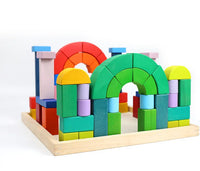 Large STAINED Romanesque Stacking Puzzles Building Blocks - BIG FRENCHIES