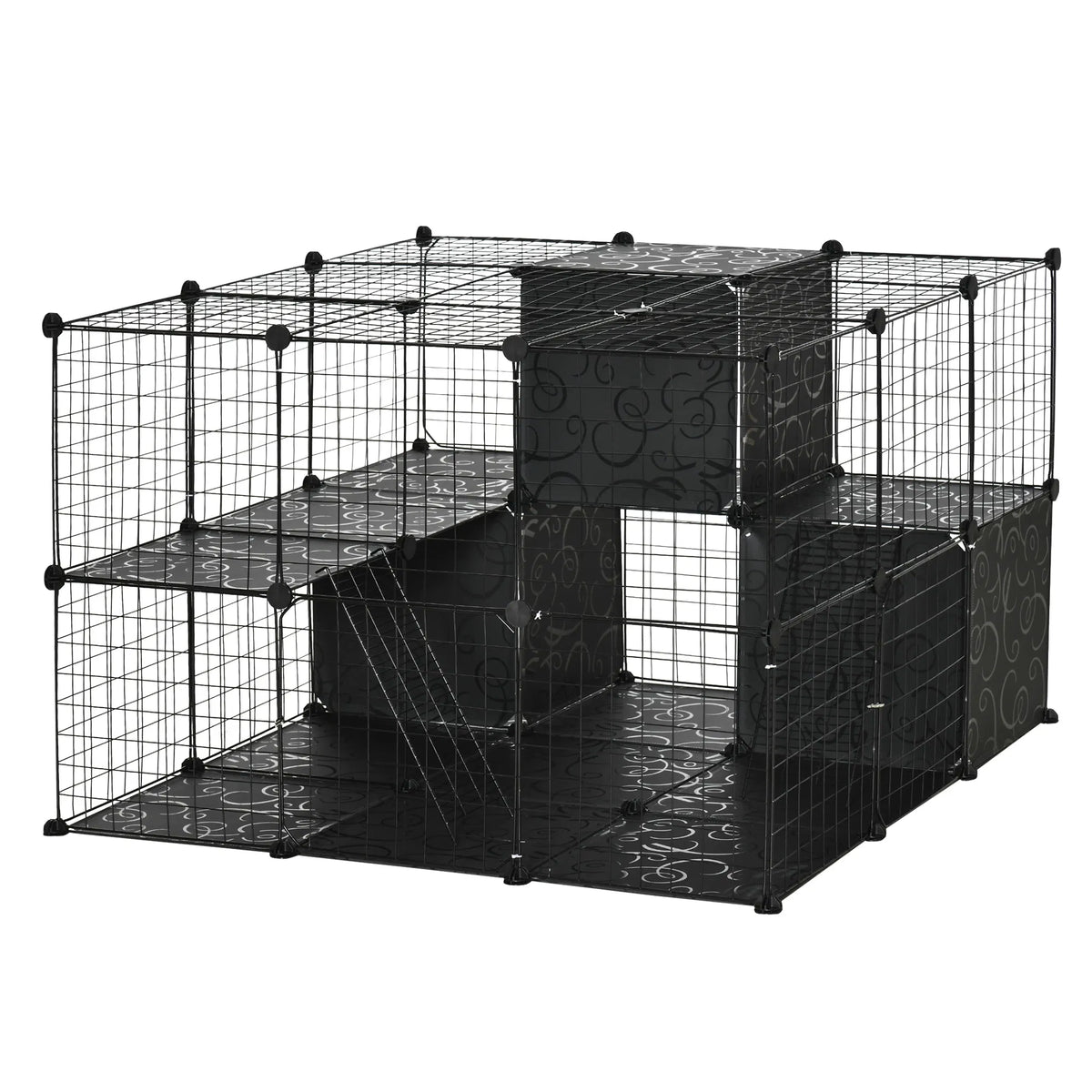 56 Panels Pet Playpen Small Animal Cage for Rabbit