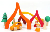 8 Pcs Wooden Trees Toy Set - BIG FRENCHIES