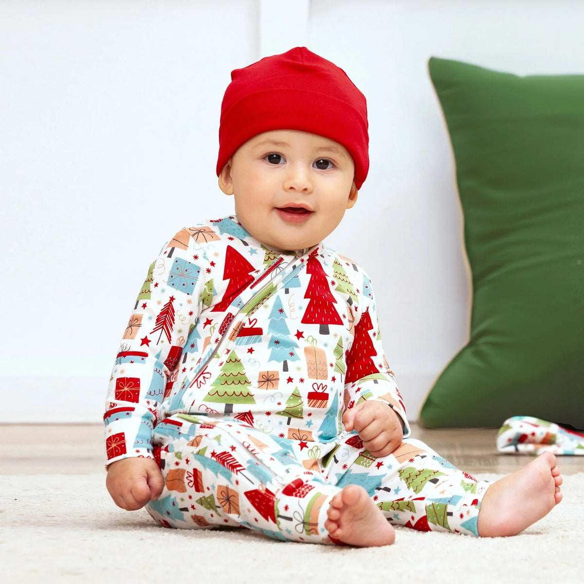 Christmas Merry Baby Bamboo Zipper Romper - Family Matching - BIG FRENCHIES