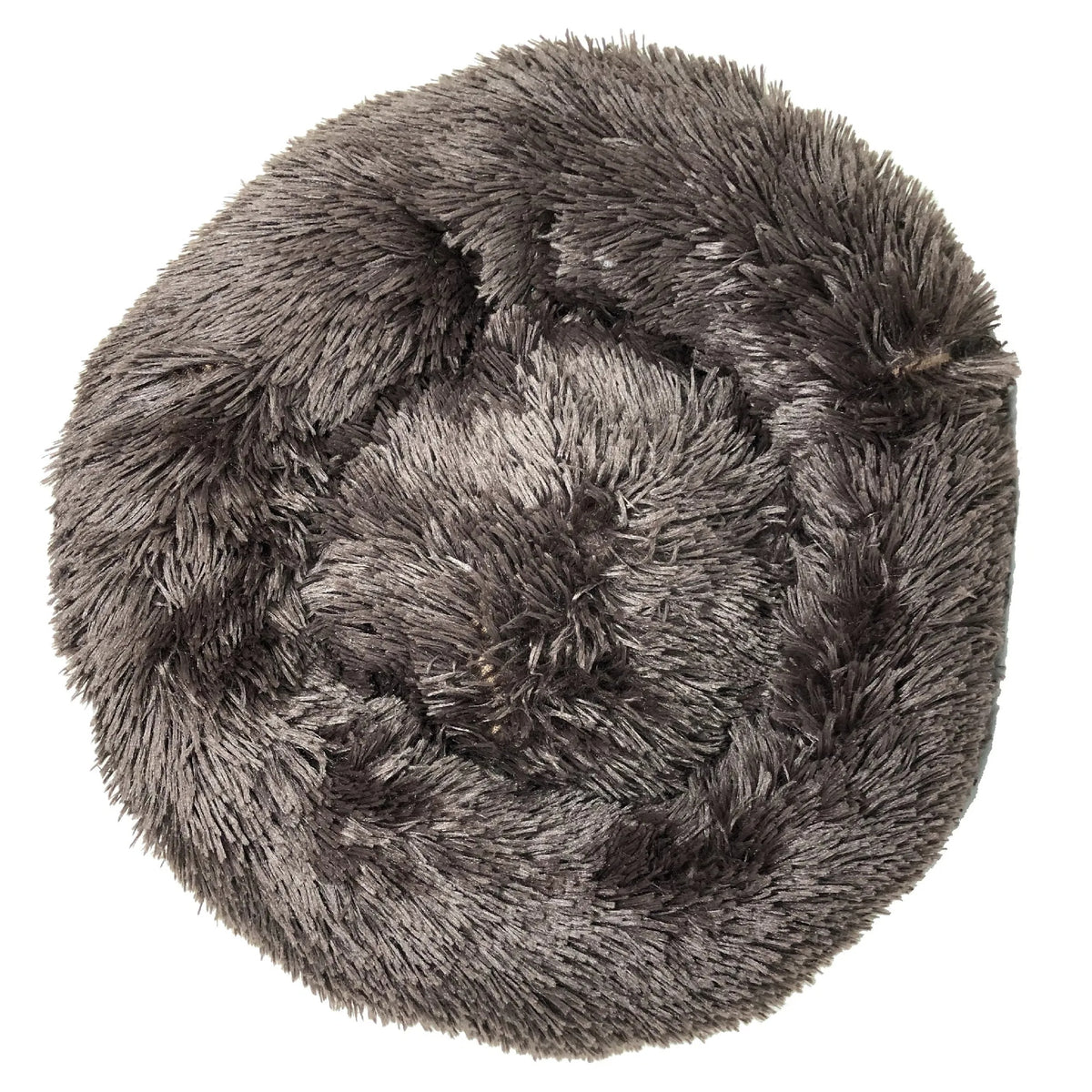 Premium Plush Round Dog Bed, Soft Cozy Pet Bed With Raised Edge