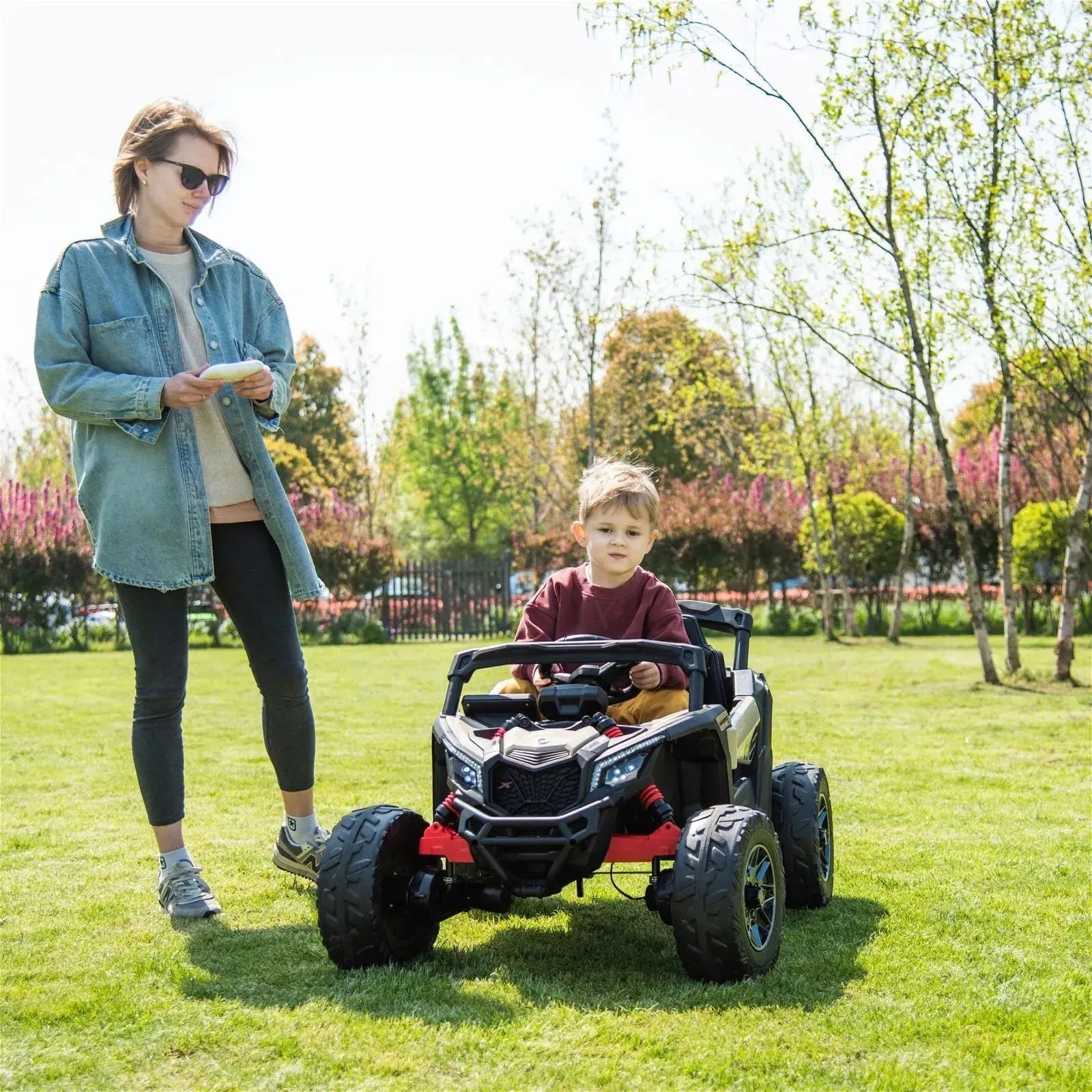 24V Can-Am Maverick 1-Seater UTV - Kids Electric Ride-On - BIG FRENCHIES