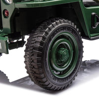 24V Freddo Military Willy Truck 3 Seater Electric Ride on - BIG FRENCHIES