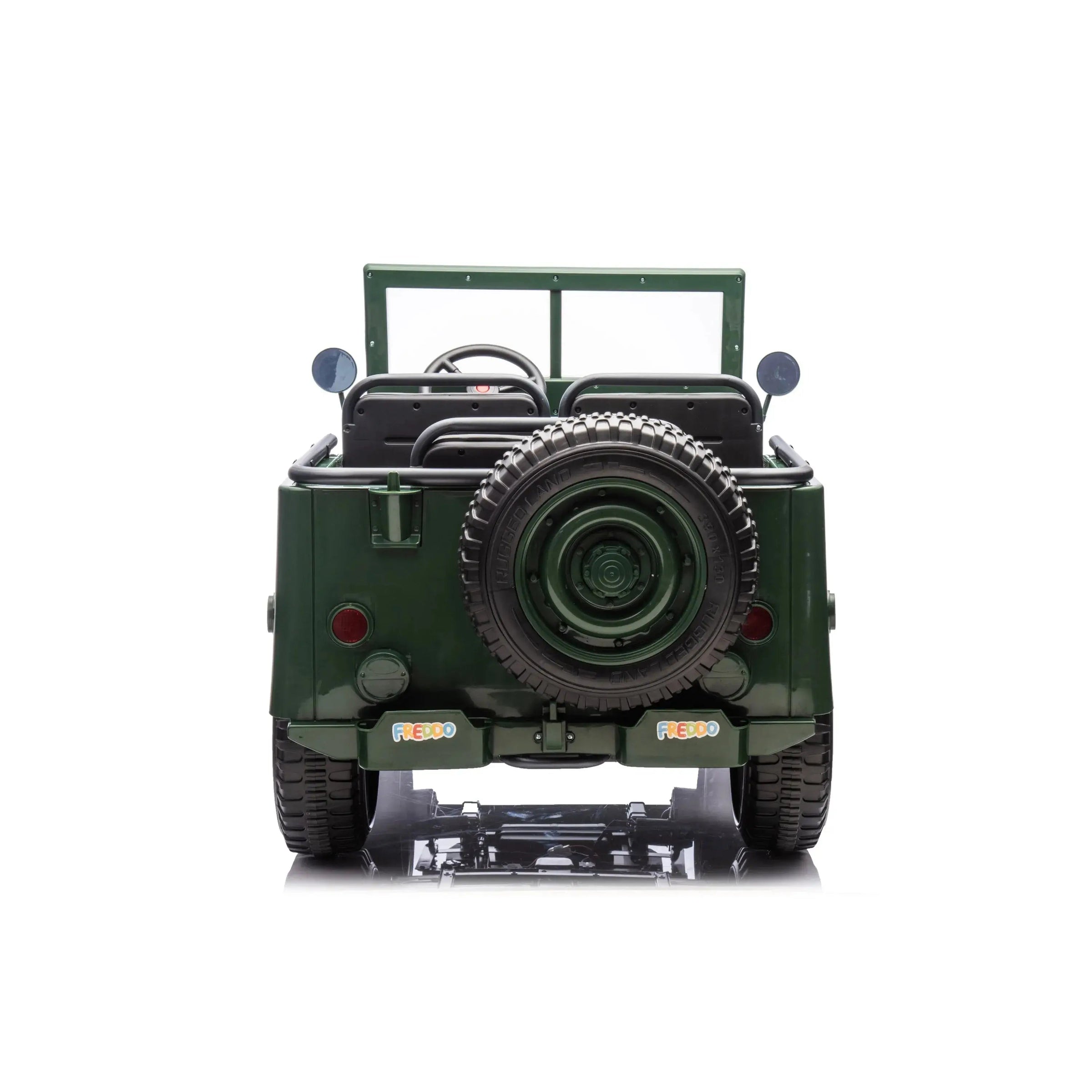 24V Freddo Military Willy Truck 3 Seater Electric Ride on - BIG FRENCHIES