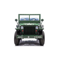 24V Freddo Military Willy Truck 3 Seater Electric Ride on - BIG FRENCHIES
