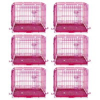 24-42" Collapsible Pink Dog Crate RED24-42