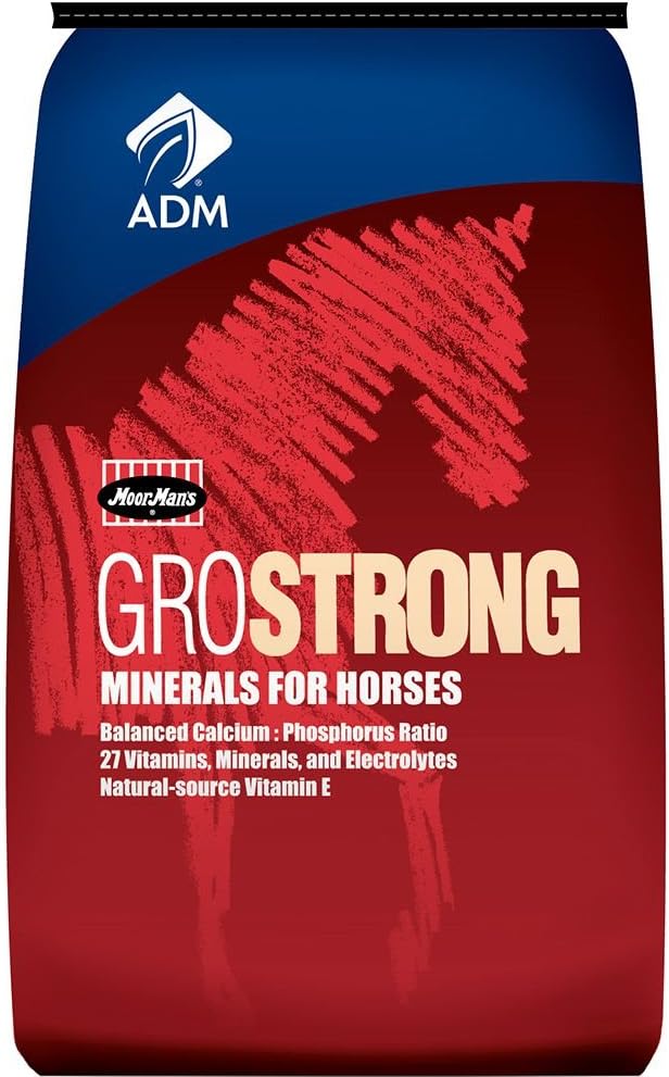 ADM Grostrong Horse Feed Vitamin & Mineral Nutrition 25 lbs.