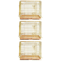 24-42" Collapsible Copper Gold Dog Crate GLD24-42