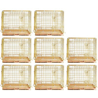 24-42" Collapsible Copper Gold Dog Crate GLD24-42
